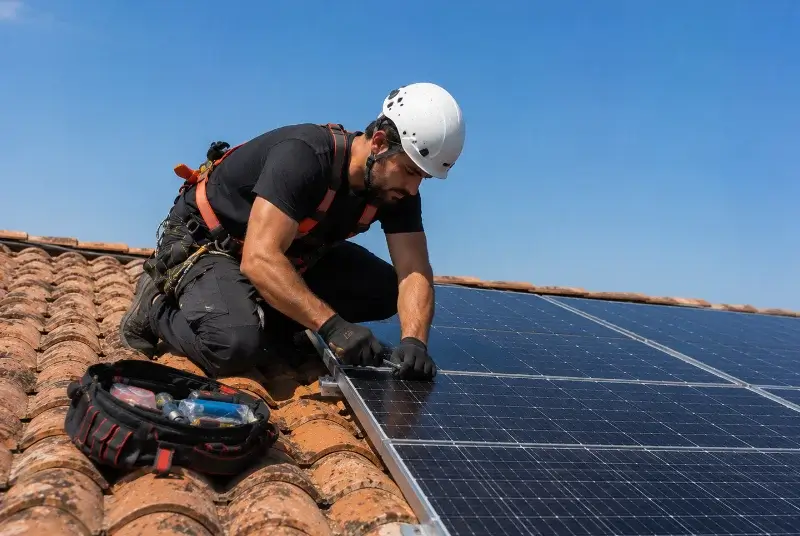 Maintenance et monitoring de panneaux solaires à Charvonnex